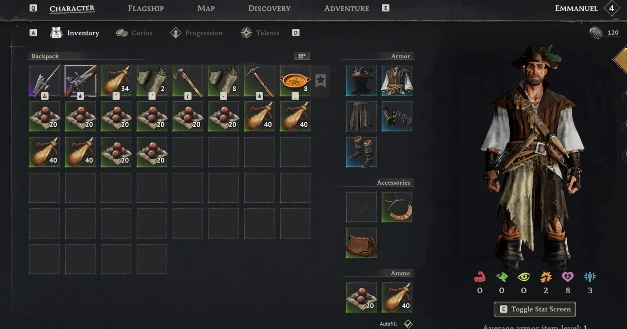 More slots in Backbag