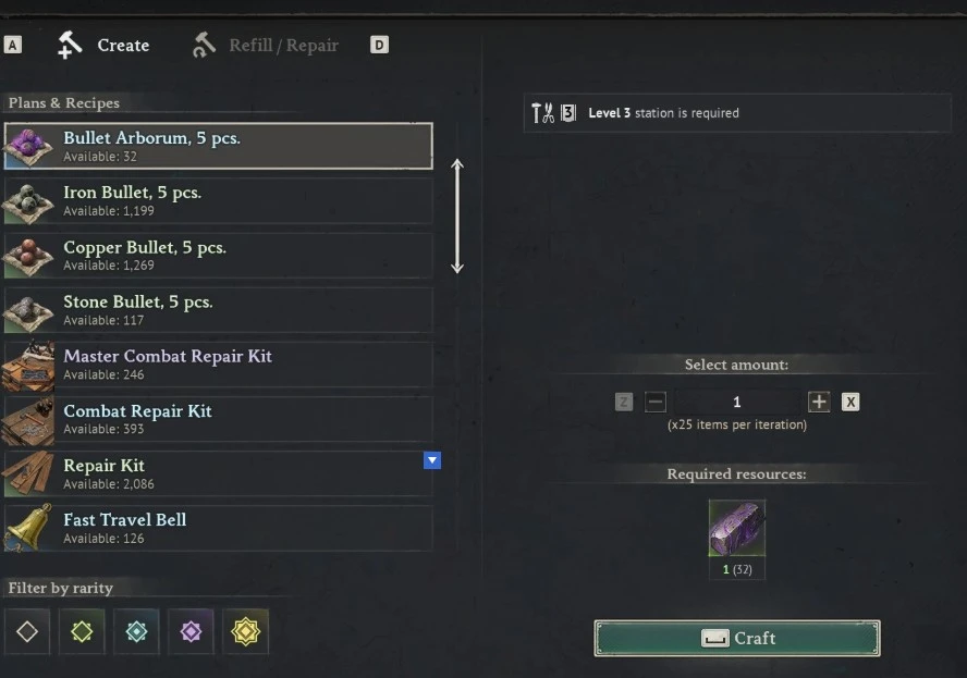 Ammo and Gunpowder Crafting