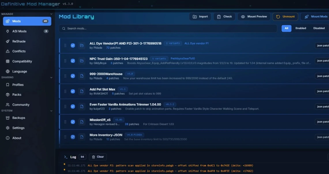 Definitive Mod Manager (DMM)